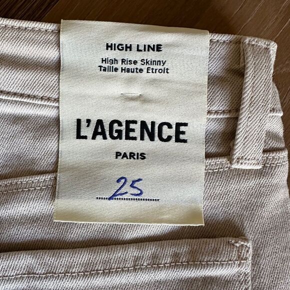 L’Agence High Line High Rise Skinny Jean in Biscuit - Picture 7 of 8